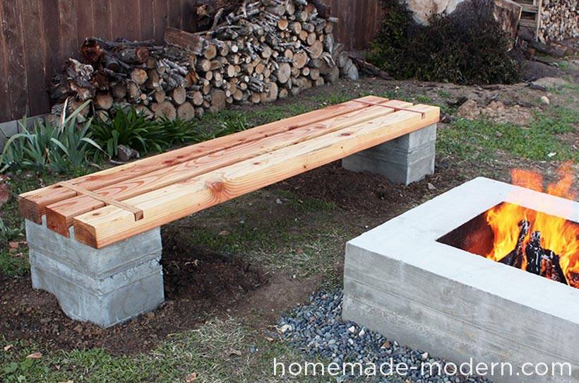 Plan Pour Fabriquer Un Banc De Jardin En Bois www.lafabriquediy.com